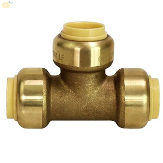 【VARSTR】Water Pipe Fittings 4inch 90° Tee Male Thread Brass Strong Home Improvement