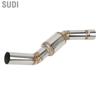 Sudi Exhaust Mid   Less Collision Damage Premium Flow Heat Resistant Motorcycle Middle Link Tube Glossy Surface for Refitting