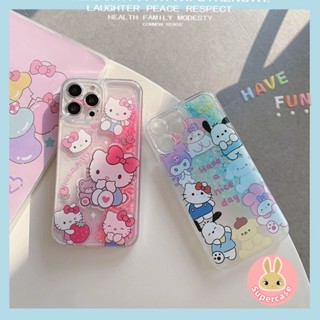 SANRIO เคสโทรศัพท์มือถือ มีทรายไหล ลายการ์ตูนคิตตี้ หมี หรูหรา สําหรับ Honor 90 80 70 60 50 Pro 90 80 70 60 50 SE Mate 50 40 40E Pro