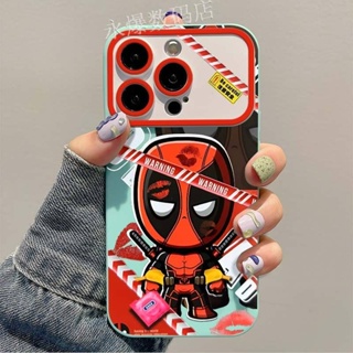 เคสโทรศัพท์มือถือ แบบนิ่ม ลาย Deadpool ขนาดใหญ่ สําหรับ Apple Iphone 14promax 13pro 12 11 7p V1ZO