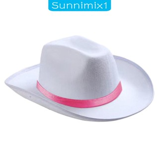 [Sunnimix1] หมวกคาวบอย ระบายอากาศ ใส่สบาย สไตล์ตะวันตก สําหรับผู้หญิง เจ้าสาว อาบน้ํา หมั้น