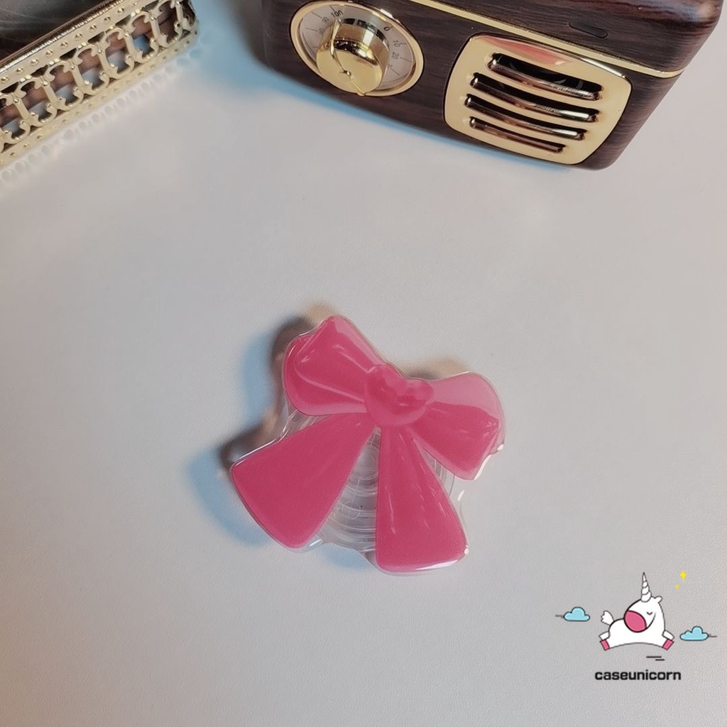 ที่วางโทรศัพท์มือถือ แบบพับได้ ลายการ์ตูนผีเสื้อ ดอกไม้ สีมาการอง แบบสร้างสรรค์ แฟชั่นสําหรับผู้หญิง - รูปที่ 6