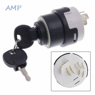 ⚡NEW 8⚡Ignition Switch Accessories Plastic Replacement White&amp;Black With 2 Keys