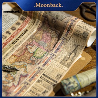 &lt;moonback&gt; สติกเกอร์ฉลาก อเนกประสงค์ สไตล์วินเทจ สําหรับติดตกแต่งพื้นหลังสมุดภาพ 1 ชุด