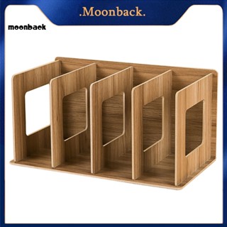 &lt;moonback&gt; ชั้นวางหนังสือ แบบไม้ 4 ช่อง สําหรับตกแต่งบ้าน