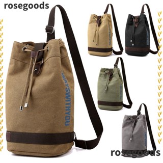 Rosegoods1 กระเป๋าเป้สะพายหลัง ผ้าแคนวาส สไตล์คลาสสิก อเนกประสงค์