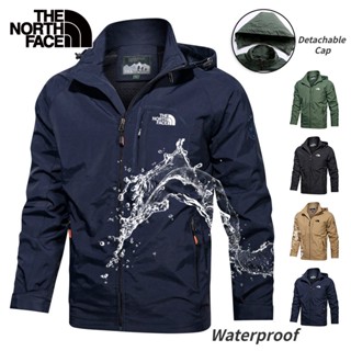 The North Face เสื้อแจ็กเก็ต กันลม กันน้ํา กันฝน พลัสไซซ์ สําหรับผู้ชาย ไซซ์ M-5XL