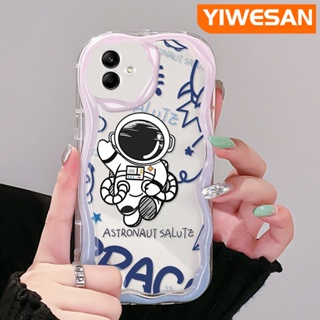 เคสโทรศัพท์มือถือแบบนิ่ม ใส กันกระแทก ลายนักบินอวกาศ สําหรับ Samsung A04 A04E M04 F04