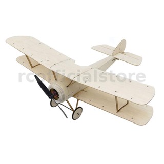 ชุดเครื่องบินบังคับวิทยุ Dancing Wings Hobby K6 Sopwith Pup ปีกกว้าง 378 มม. Balsa Wood Micro Warbird Biplane KIT+Power Combo