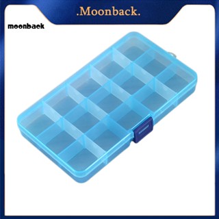 &lt;moonback&gt; กล่องเก็บเครื่องประดับ ต่างหู แบบใส 15 ช่อง