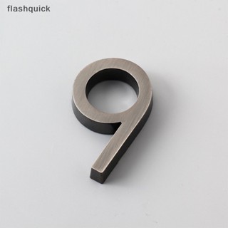 Flashquick ป้ายสติกเกอร์ตัวเลข ลายตัวอักษร ตัวเลข บ้าน ทันสมัย สําหรับติดตกแต่งประตู