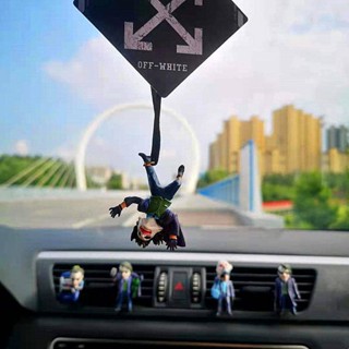 Dark Knight Clown Car Pendant Heath Ledger Car Rearview Mirror Pendant Creative Car Furnishings Ornaments 8vu9