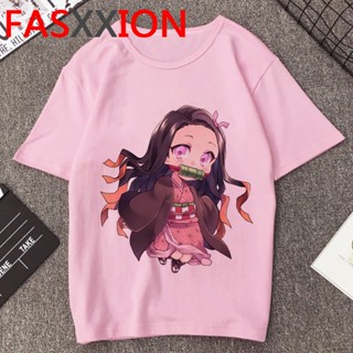 Kimetsu No Yaiba Demon Slayer Anime comics t-shirt tee love vintage female print print t shirt grunge trend tshirt _03