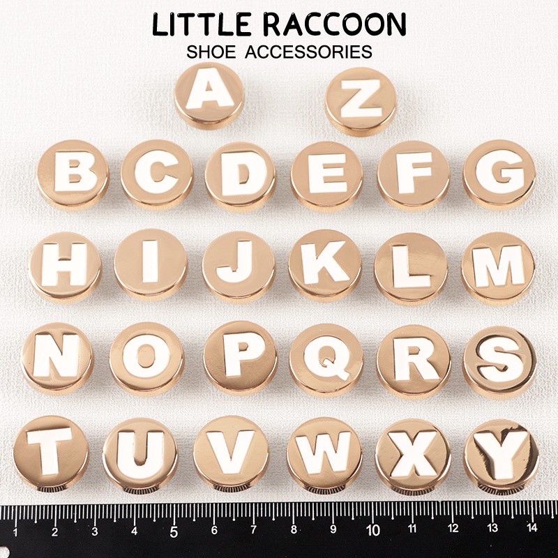 JIBBITZ Crocs charms ตัวติดรองเท้า ตัวอักษรA-Z ตัวติดรองเท้า Crocs