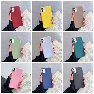 เคสโทรศัพท์มือถือ ซิลิโคนนิ่ม ผิวด้าน กันกระแทก สีแคนดี้ เรียบง่าย สําหรับ Samsung Galaxy A22 4G A21S A20S M32 M22 4G