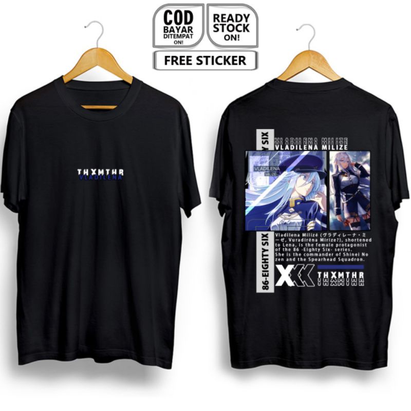Vladilena MILIZE 86 เสื้อยืด พิมพ์ลายอนิเมะ EIGHTY SIX WAIFU ANIME MANGA SHINEI NOUZEN ANJU EMMA SPE