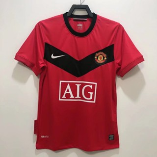 เสื้อกีฬาแขนสั้น ลายทีมฟุตบอล Manchester United 2010 ชุดเยือน สไตล์เรโทร