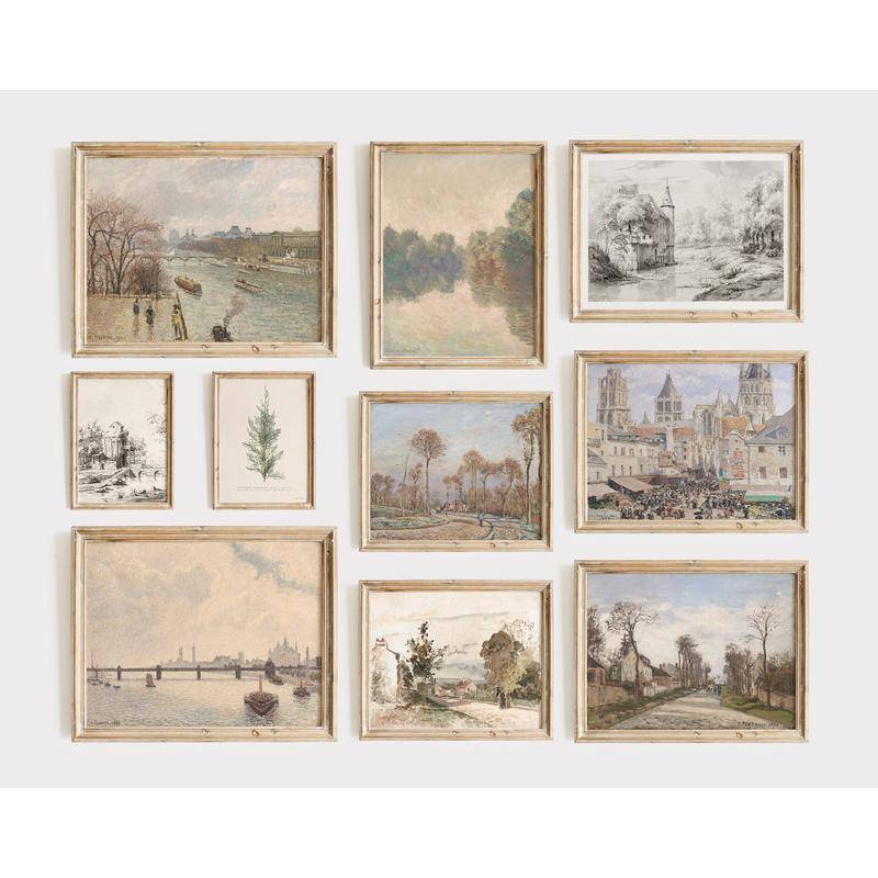 ภาพวาดสีน้ํามัน รูปทิวทัศน์ สไตล์วินเทจ สําหรับตกแต่งผนังบ้านฟาร์ม ราคาถูก Shopee Lazada