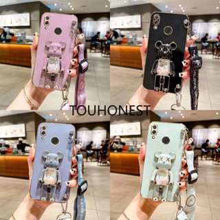 เคส Vivo Y93 เคส Vivo Y95 เคส Vivo Y91 เคส Vivo Y15S Y15A Case Vivo Y01 Case Vivo Y35 Case Vivo Y16 Case Vivo Y50 Case Vivo Y30 Y30i Case Vivo Y91i Case Silicone Anime Cute Kaws Bear Stand Cartoon Wrist Band Phone Case Casing Cover  TS โทรศัพท์มือถือ