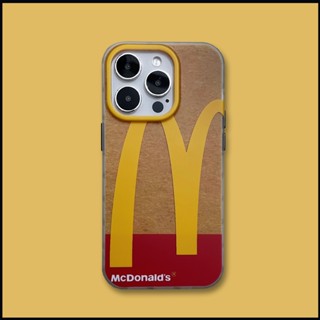 เคสโทรศัพท์มือถือแบบแข็ง กันกระแทก ลาย M&amp;J Big Mac Burger สไตล์ยุโรป อเมริกา สําหรับ iPhone 14 Pro Max 13 12 11 Pro Max XR X XS Max