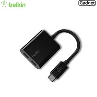 ฺBelkin Connect Usb C Audio + USB-C Charge Adapter 60W Fast Charge อแดปเตอร์หัวแปลง ชาร์จ ฟัง คุย Samsung iPad(ของแท้...