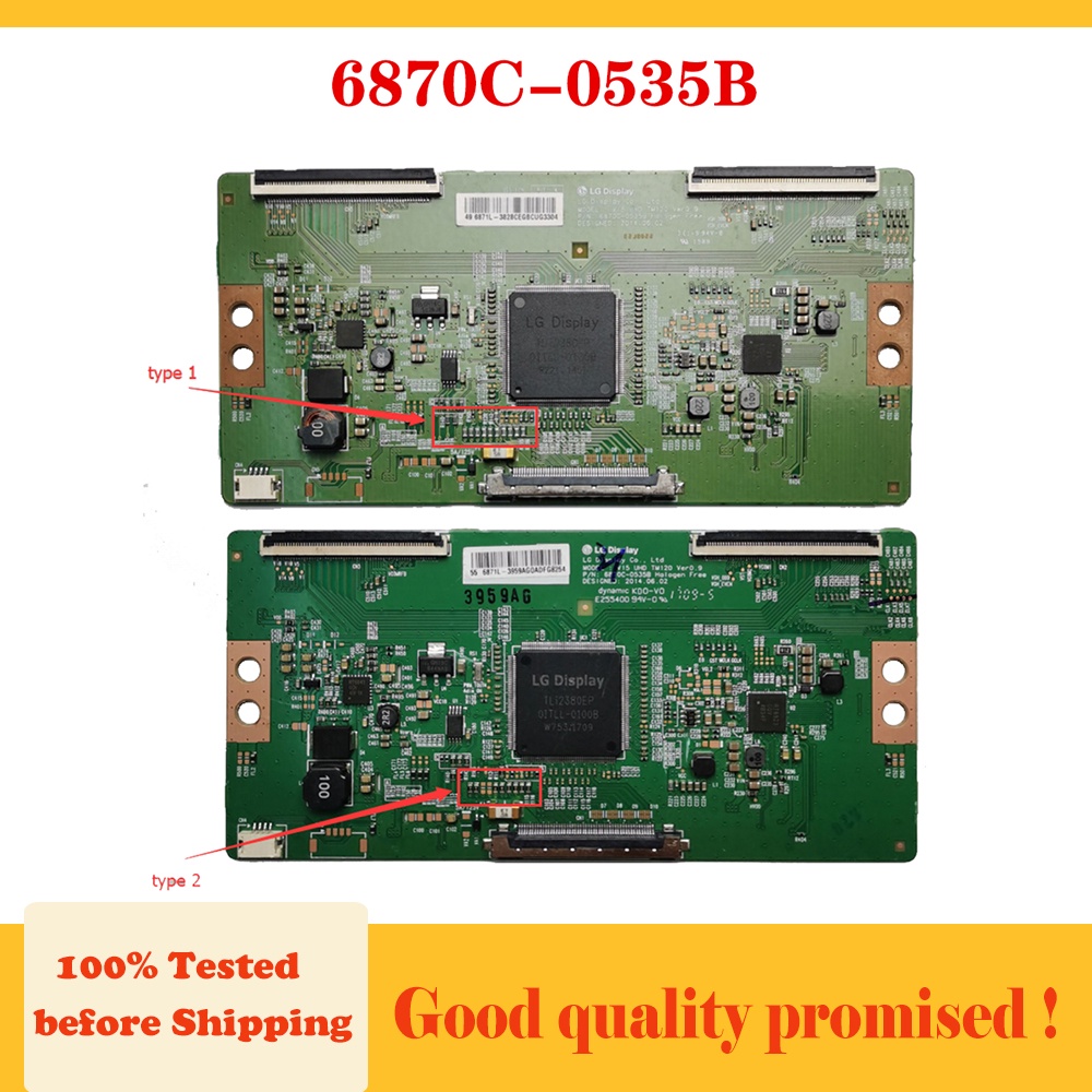 Qsjzhy 6870C-0535B บอร์ด T-con สําหรับหน้าจอ LG V15 UHD TM120 Ver0.9 อื่นๆ บอร์ดทีวี 6870C 0535B 2 แบบ