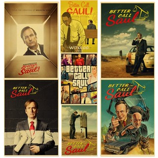 ขายดี!!! โปสเตอร์ภาพยนตร์คลาสสิก Better Call Saul สไตล์เรโทร สําหรับตกแต่งบ้าน ห้องนั่งเล่น