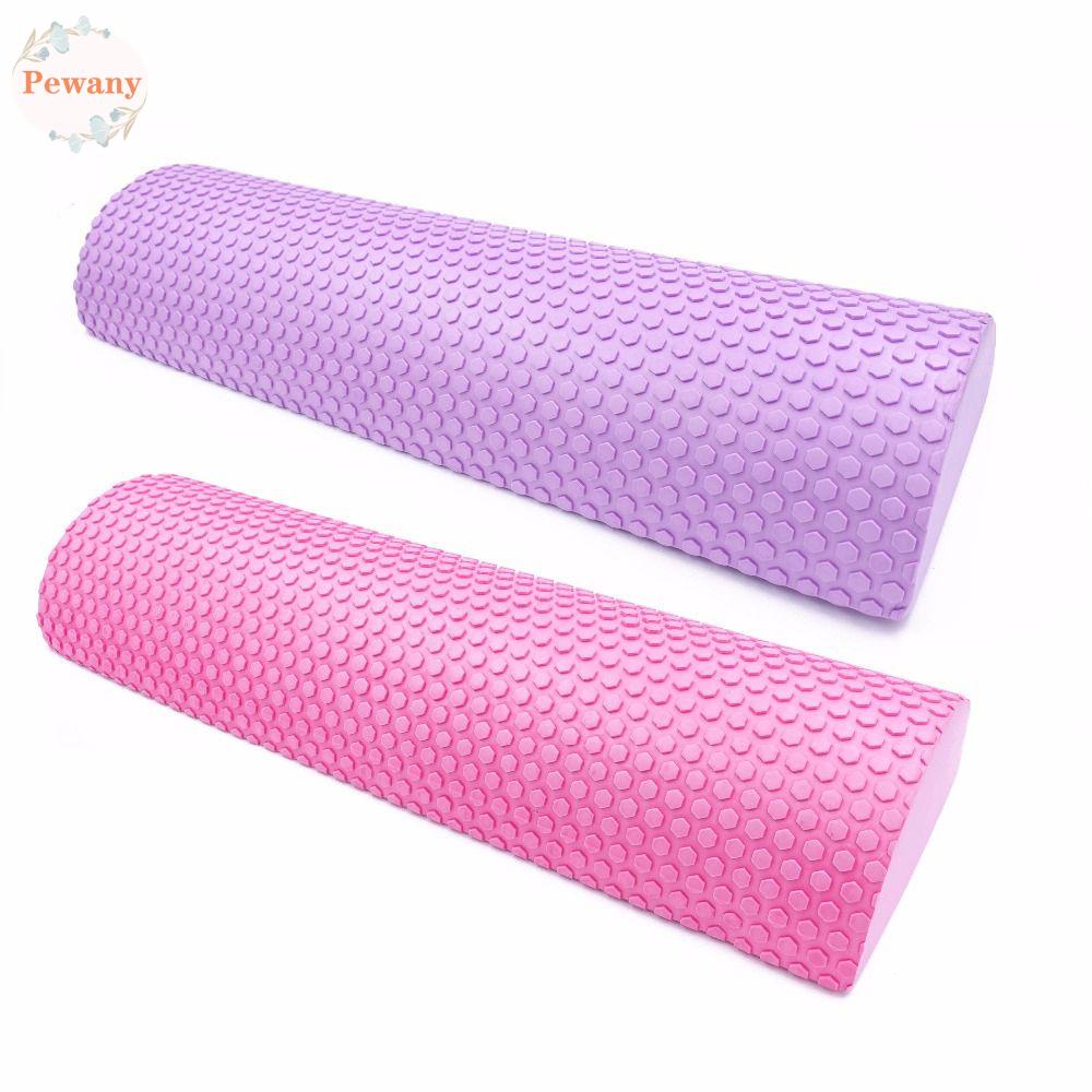 PEWANY EVA Half Round Yoga Block Exercise Roller Balance Pad EVA Foam Roller 30-45cm Yoga Column Physical Therapy Foam Roller Gym Fitness Muscle Massage Muscle Restoration/Multicolor