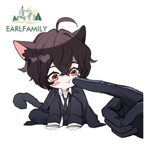 Earlfamily สติกเกอร์ไวนิล กันน้ํา กันรอยขีดข่วน ลาย Bungou Stray Dogs 13 ซม. x 12.1 ซม. สําหรับติดตกแต่งรถเข็น