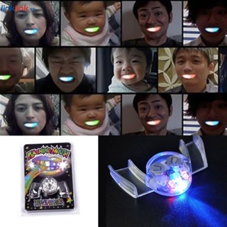 ฟันเรืองแสงกระพริบ Led สว่างขึ้น สําหรับปาร์ตี้ฮาโลวีน Rave Flash Brace Mouth Guard Piece Glow Party Supplies