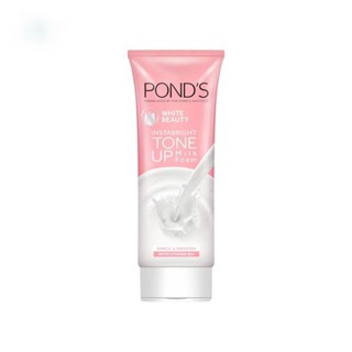 Ponds พอนด์ส ไวท์ บิวตี้ อินสตาไบร์ท โทนอัพ มิลค์ โฟม 100 กรัม