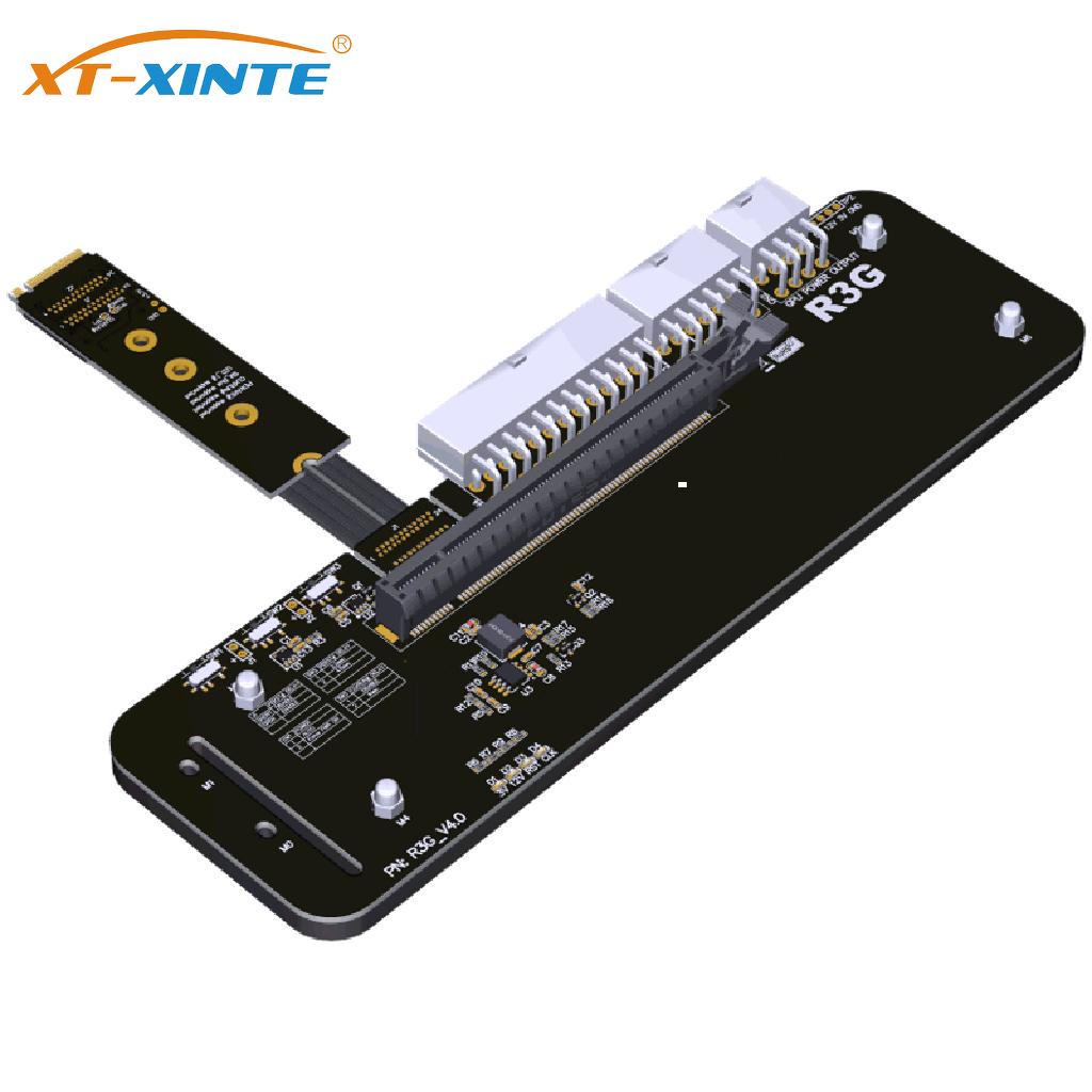 Xt-xinte R43SG M.2 Key M NVMe การ์ดกราฟฟิคขยายภายนอก พร้อมสายเคเบิล PCIe4.0 X4 สําหรับแล็ปท็อป โน้ตบุ๊ก คอมพิวเตอร์ การ์ดไรเซอร์