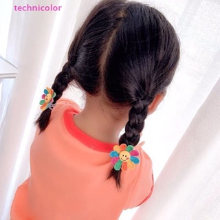 [technicolor] ใหม่ กิ๊บติดผมถัก ลายดอกทานตะวัน หน้ายิ้ม สําหรับเด็กผู้หญิง 1 5 ชิ้น พร้อมส่ง