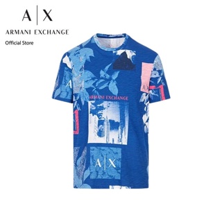 AX Armani Exchange เสื้อยืดผู้ชาย รุ่น AX3RZTKHZJ7DZ65AH - สีกรม