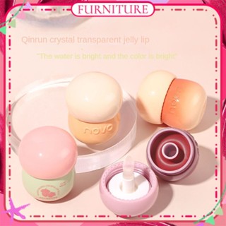 ♕Novo Create Dudu Crystal Jelly Lip Glaze Mirror Water Gloss Non-Stick Cup Non-Fading Waterproof Long Lasting Student Lip Cosmetic 4สีเฟอร์นิเจอร์