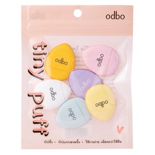 ODBO TINY PUFF โอดีบีโอ ไทนี่ พัฟ  เซ็ทพัฟฟองน้ำแต่งหน้า 6 ชิ้น OD8020