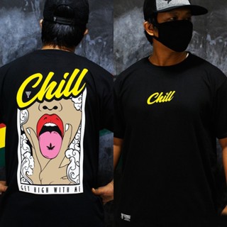 GOOD YFเสื้อยืด พิมพ์ลายนักษัตร FY Chill by Print สไตล์วินเทจ โอเวอร์ไซซ์ สําหรับผู้ชาย ผู้หญิง