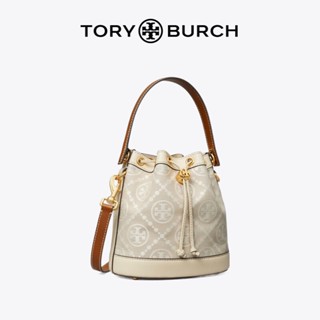 Tory Burch T MONOGRAM Jacquard กระเป๋าสะพายไหล่ ทรงโท้ท ขนาดใหญ่ จุของได้เยอะ พิมพ์ลาย แฟชั่นสําหรับสตรี