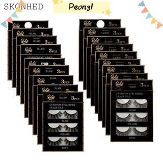 skonhed ขนตาปลอม 3D แบบหนา 3 คู่