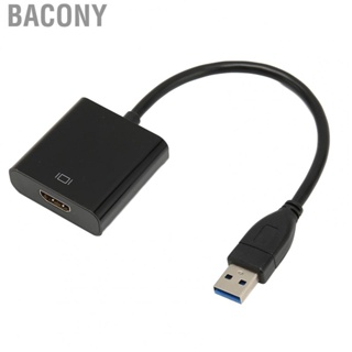 Bacony Video Converter  USB To HD Multimedia Interface Adapter 1080P 60HZ 5 Gbps Built in  Mirror Mode  for Desktops for TVs