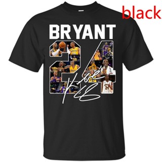 เสื้อยืดผ้าฝ้ายพิมพ์ลายP7 Kobe Bryant เสื้อยืดลําลองแขนสั้นคอกลมพิมพ์ลาย Basketball Legend SQF6