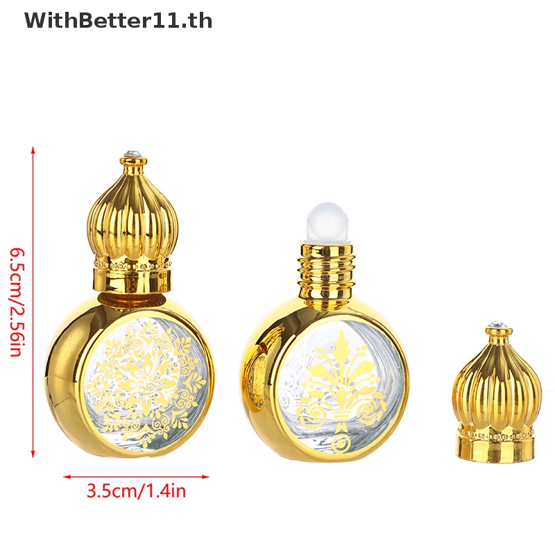 Better ขวดลูกกลิ้ง รูปมงกุฎ สีทอง ขนาดพกพา 10 มล.