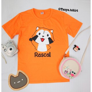 TOP CTเสื้อยืดลายการ์ตูนแรคคูน Rascal