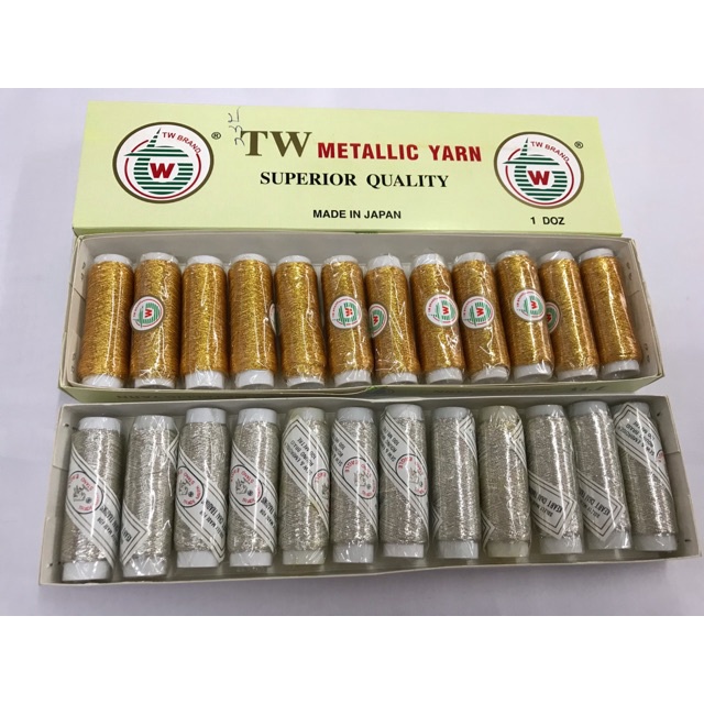ดิ้นเงิน ดิ้นทอง ไหมเงินไหมทอง ไหมปักชื่อTW ไหมปักTW ของญี่ปุ่น Metallic Yarn