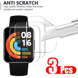 1-3 ชิ้น สําหรับ Xiaomi Watch Color S1 Band 7 6 5 4 3 2 Pro Active ฟิล์มไฮโดรเจล ครอบคลุมเต็มรูปแบบ ป้องกันหน้าจอ นาฬิกา ฟิล์มป้องกัน สําหรับ Redmi Watch 2 Lite