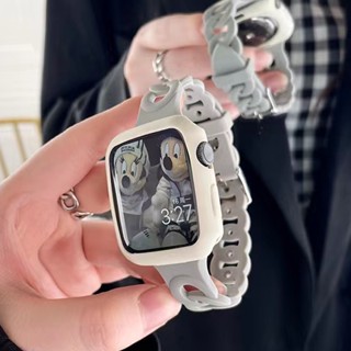 ซิลิโคน Slim Hollow Doughnut นาฬิกาสําหรับ Apple Watch Series 11 10 9 8 7 6 5 4 3 SE Ultra 2 1 สาย 38 มม.40 มม.41 มม.42 มม.44 มม.45 มม.46 มม.49 มม.