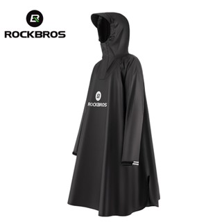 Rockbros เสื้อกันฝน ผ้าโพลีเอสเตอร์ กันน้ํา อเนกประสงค์ สําหรับผู้ชาย และผู้หญิง เหมาะกับการขี่รถจักรยานไฟฟ้า