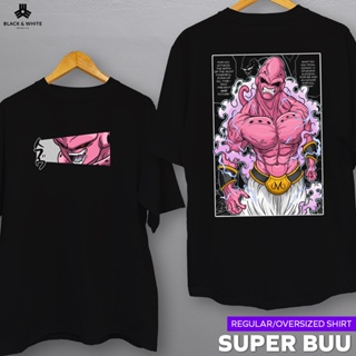 【ใหม่】Super Buu Oversized or Regular Shirt | Dragonball by Black and White Manila for Men and Women Anime