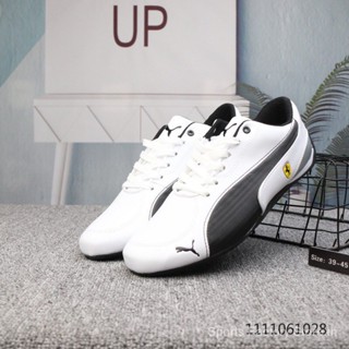 Original Puma Ferrari speed รองเท้าผ้าใบลําลอง สําหรับผู้ชาย สีขาว เหมาะกับการเล่นกีฬา