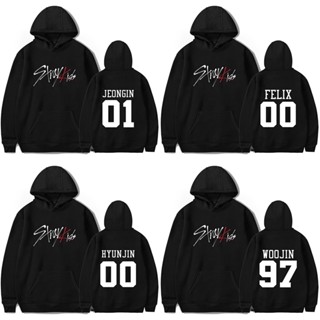 Mingyuan Kpop Stray Felix Jeongin Hyunjin Woojin เสื้อกันหนาว มีฮู้ด 250 กรัม สําหรับผู้ชาย ผู้หญิง